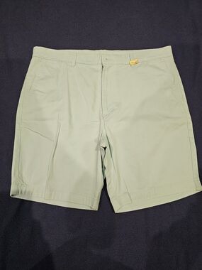 Roundtree & Yorke Mint Green Flat Front Performance Shorts